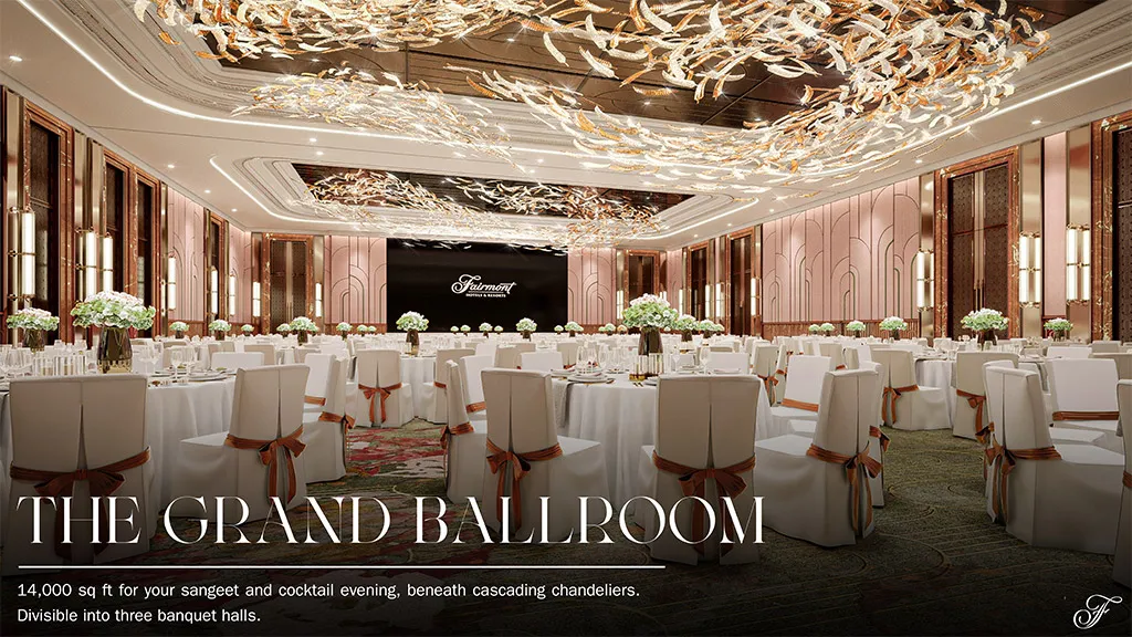 THE GRAND BALLROOM Fairmont Agra THE GRAND BALLROOM Fairmont Agra