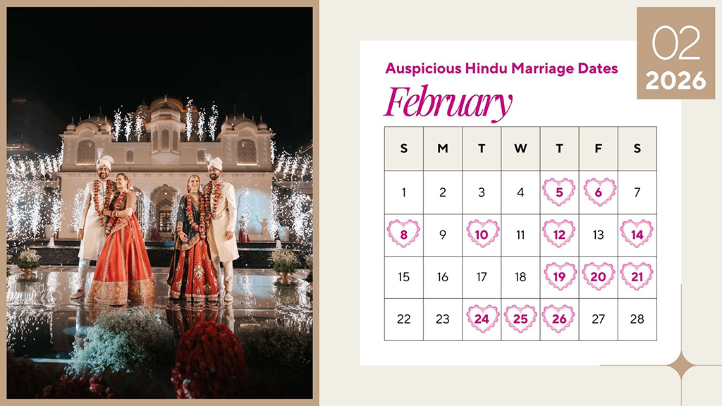Most Auspicious February 2026 Wedding Dates Most Auspicious February 2026 Wedding Dates