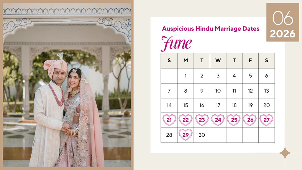 Most Auspicious June 2026 Wedding Dates Most Auspicious June 2026 Wedding Dates