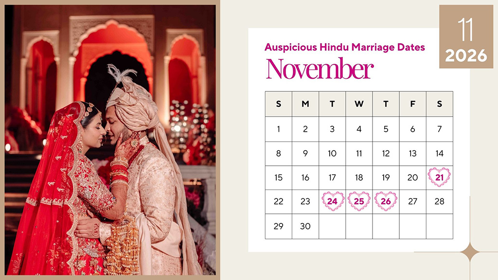 Most Auspicious November 2026 Wedding Dates Most Auspicious November 2026 Wedding Dates